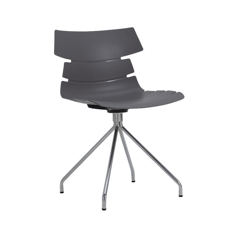 Contemporary Plastic Side Chair Solid Back Dining Chair for Restaurant Grey 1 Piece Clearhalo ' kitchen&dining_furn' 'Dining Chairs' 'Dining Tables & Seating' 'dining_chair' 'furn' 'furn_dining_chair' 'Furniture' 'furniture_dining_chair' 'Kitchen & Dining Furniture' 'kitchen' 4286576