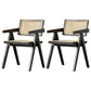 Solid Wood Dining Arm Chairs Indoor-Outdoor Open Back Chair for Kitchen Black 2 Piece Set Clearhalo ' kitchen&dining_furn' 'Dining Chairs' 'Dining Tables & Seating' 'dining_chair' 'furn' 'furn_dining_chair' 'Furniture' 'furniture_dining_chair' 'Kitchen & Dining Furniture' 'kitchen' 4286596