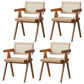 Solid Wood Dining Arm Chairs Indoor-Outdoor Open Back Chair for Kitchen Natural 4 Piece Set Clearhalo ' kitchen&dining_furn' 'Dining Chairs' 'Dining Tables & Seating' 'dining_chair' 'furn' 'furn_dining_chair' 'Furniture' 'furniture_dining_chair' 'Kitchen & Dining Furniture' 'kitchen' 4286604