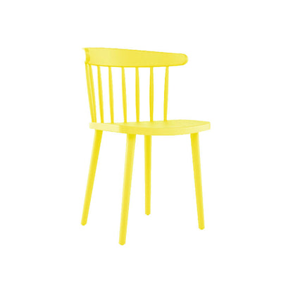 Modern Acrylic Indoor-Outdoor Chairs Windsor Dining Side Chair Yellow 1 Piece Clearhalo ' kitchen&dining_furn' 'Dining Chairs' 'Dining Tables & Seating' 'dining_chair' 'furn' 'furn_dining_chair' 'Furniture' 'furniture_dining_chair' 'Kitchen & Dining Furniture' 'kitchen' 4286627