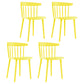 Modern Acrylic Indoor-Outdoor Chairs Windsor Dining Side Chair Yellow 4 Piece Set Clearhalo ' kitchen&dining_furn' 'Dining Chairs' 'Dining Tables & Seating' 'dining_chair' 'furn' 'furn_dining_chair' 'Furniture' 'furniture_dining_chair' 'Kitchen & Dining Furniture' 'kitchen' 4286631