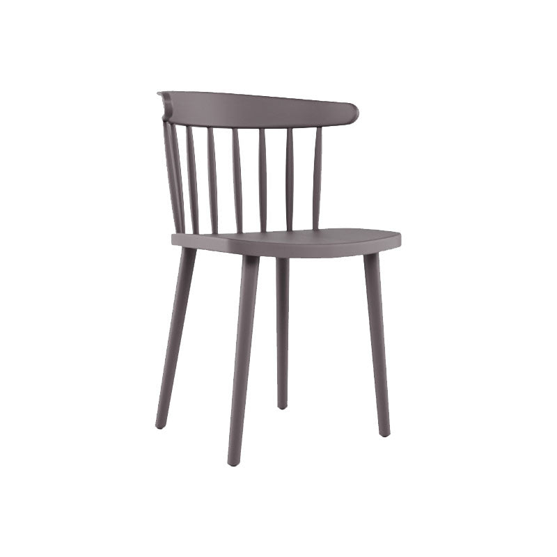 Modern Acrylic Indoor-Outdoor Chairs Windsor Dining Side Chair Grey 1 Piece Clearhalo ' kitchen&dining_furn' 'Dining Chairs' 'Dining Tables & Seating' 'dining_chair' 'furn' 'furn_dining_chair' 'Furniture' 'furniture_dining_chair' 'Kitchen & Dining Furniture' 'kitchen' 4286632