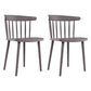 Modern Acrylic Indoor-Outdoor Chairs Windsor Dining Side Chair Grey 2 Piece Set Clearhalo ' kitchen&dining_furn' 'Dining Chairs' 'Dining Tables & Seating' 'dining_chair' 'furn' 'furn_dining_chair' 'Furniture' 'furniture_dining_chair' 'Kitchen & Dining Furniture' 'kitchen' 4286635