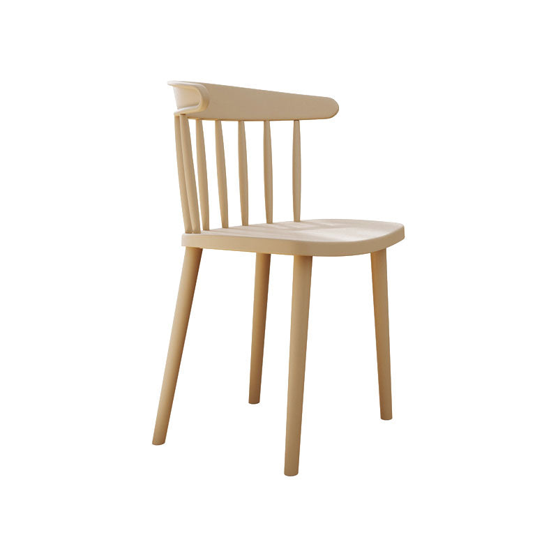 Modern Acrylic Indoor-Outdoor Chairs Windsor Dining Side Chair Khaki 1 Piece Clearhalo ' kitchen&dining_furn' 'Dining Chairs' 'Dining Tables & Seating' 'dining_chair' 'furn' 'furn_dining_chair' 'Furniture' 'furniture_dining_chair' 'Kitchen & Dining Furniture' 'kitchen' 4286639