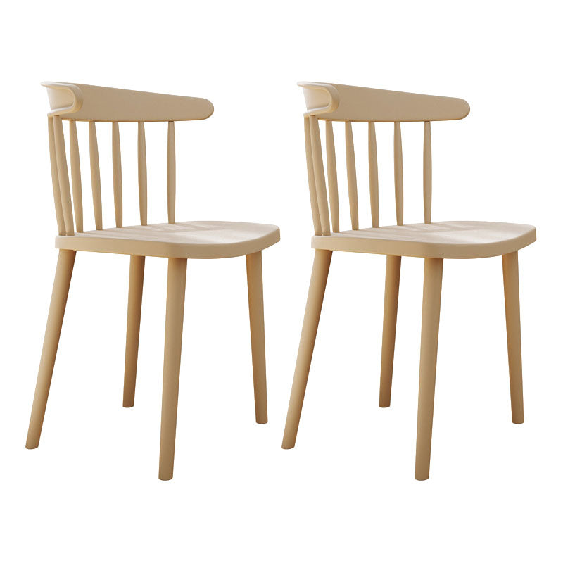 Modern Acrylic Indoor-Outdoor Chairs Windsor Dining Side Chair Khaki 2 Piece Set Clearhalo ' kitchen&dining_furn' 'Dining Chairs' 'Dining Tables & Seating' 'dining_chair' 'furn' 'furn_dining_chair' 'Furniture' 'furniture_dining_chair' 'Kitchen & Dining Furniture' 'kitchen' 4286641