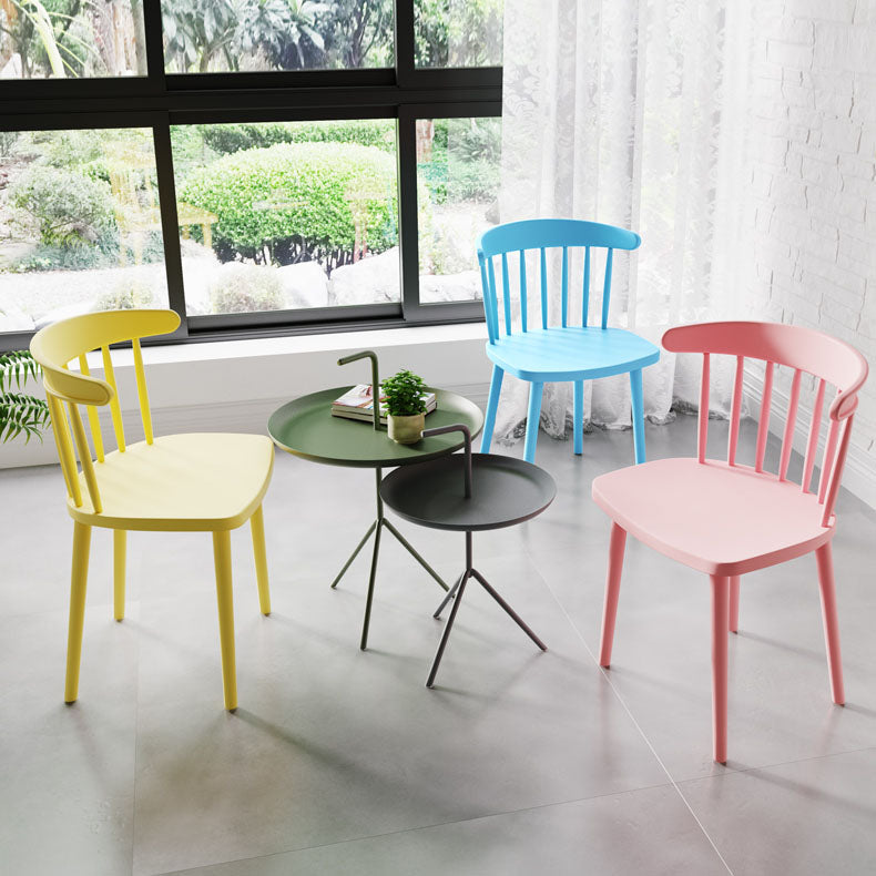 Modern Acrylic Indoor-Outdoor Chairs Windsor Dining Side Chair Clearhalo ' kitchen&dining_furn' 'Dining Chairs' 'Dining Tables & Seating' 'dining_chair' 'furn' 'furn_dining_chair' 'Furniture' 'furniture_dining_chair' 'Kitchen & Dining Furniture' 'kitchen' 4286644