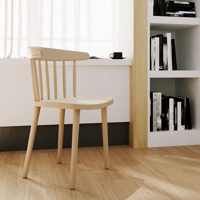 Modern Acrylic Indoor-Outdoor Chairs Windsor Dining Side Chair Clearhalo ' kitchen&dining_furn' 'Dining Chairs' 'Dining Tables & Seating' 'dining_chair' 'furn' 'furn_dining_chair' 'Furniture' 'furniture_dining_chair' 'Kitchen & Dining Furniture' 'kitchen' 4286646