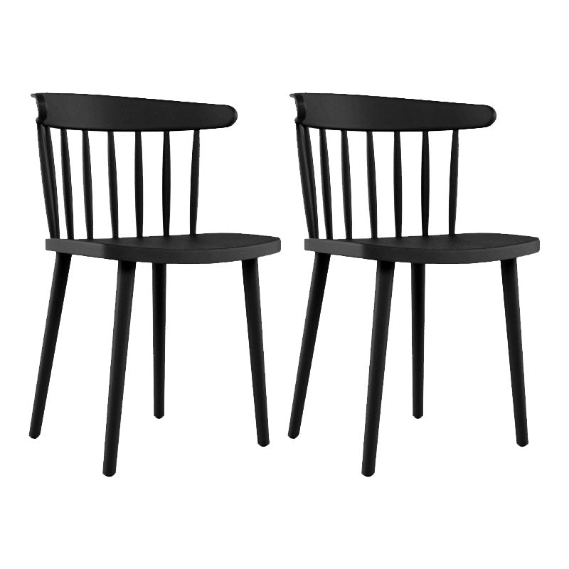 Modern Acrylic Indoor-Outdoor Chairs Windsor Dining Side Chair Black 2 Piece Set Clearhalo ' kitchen&dining_furn' 'Dining Chairs' 'Dining Tables & Seating' 'dining_chair' 'furn' 'furn_dining_chair' 'Furniture' 'furniture_dining_chair' 'Kitchen & Dining Furniture' 'kitchen' 4286647