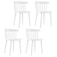 Modern Acrylic Indoor-Outdoor Chairs Windsor Dining Side Chair White 4 Piece Set Clearhalo ' kitchen&dining_furn' 'Dining Chairs' 'Dining Tables & Seating' 'dining_chair' 'furn' 'furn_dining_chair' 'Furniture' 'furniture_dining_chair' 'Kitchen & Dining Furniture' 'kitchen' 4286657