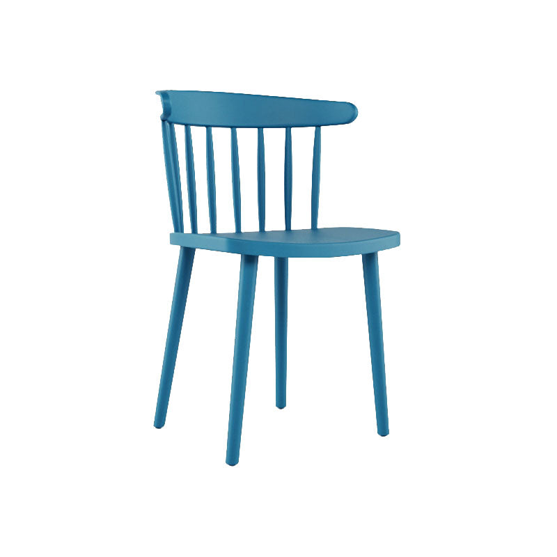 Modern Acrylic Indoor-Outdoor Chairs Windsor Dining Side Chair Dark Blue 1 Piece Clearhalo ' kitchen&dining_furn' 'Dining Chairs' 'Dining Tables & Seating' 'dining_chair' 'furn' 'furn_dining_chair' 'Furniture' 'furniture_dining_chair' 'Kitchen & Dining Furniture' 'kitchen' 4286661