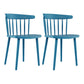 Modern Acrylic Indoor-Outdoor Chairs Windsor Dining Side Chair Dark Blue 2 Piece Set Clearhalo ' kitchen&dining_furn' 'Dining Chairs' 'Dining Tables & Seating' 'dining_chair' 'furn' 'furn_dining_chair' 'Furniture' 'furniture_dining_chair' 'Kitchen & Dining Furniture' 'kitchen' 4286662