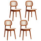 Wood Contemporary Kitchen Dining Armless Chair Open Back Dining Chair Tan 4 Piece Set Clearhalo ' kitchen&dining_furn' 'Dining Chairs' 'Dining Tables & Seating' 'dining_chair' 'furn' 'furn_dining_chair' 'Furniture' 'furniture_dining_chair' 'Kitchen & Dining Furniture' 'kitchen' 4286667