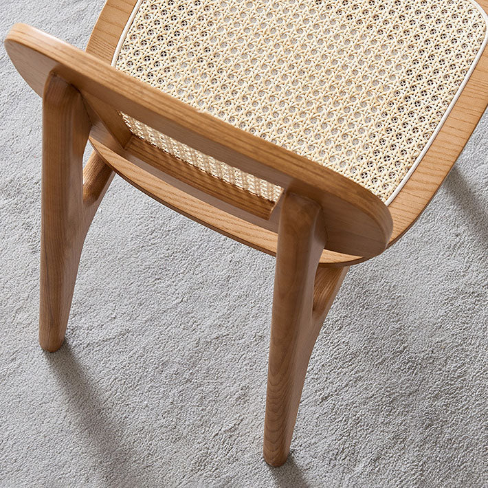 Wood Contemporary Kitchen Dining Armless Chair Open Back Dining Chair Clearhalo ' kitchen&dining_furn' 'Dining Chairs' 'Dining Tables & Seating' 'dining_chair' 'furn' 'furn_dining_chair' 'Furniture' 'furniture_dining_chair' 'Kitchen & Dining Furniture' 'kitchen' 4286675