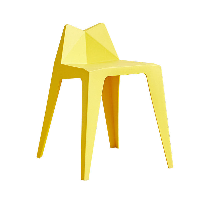 Modern Plastic Indoor-Outdoor Chairs Solid Back Side Dining Chairs Clearhalo ' kitchen&dining_furn' 'Dining Chairs' 'Dining Tables & Seating' 'dining_chair' 'furn' 'furn_dining_chair' 'Furniture' 'furniture_dining_chair' 'Kitchen & Dining Furniture' 'kitchen' 4286683