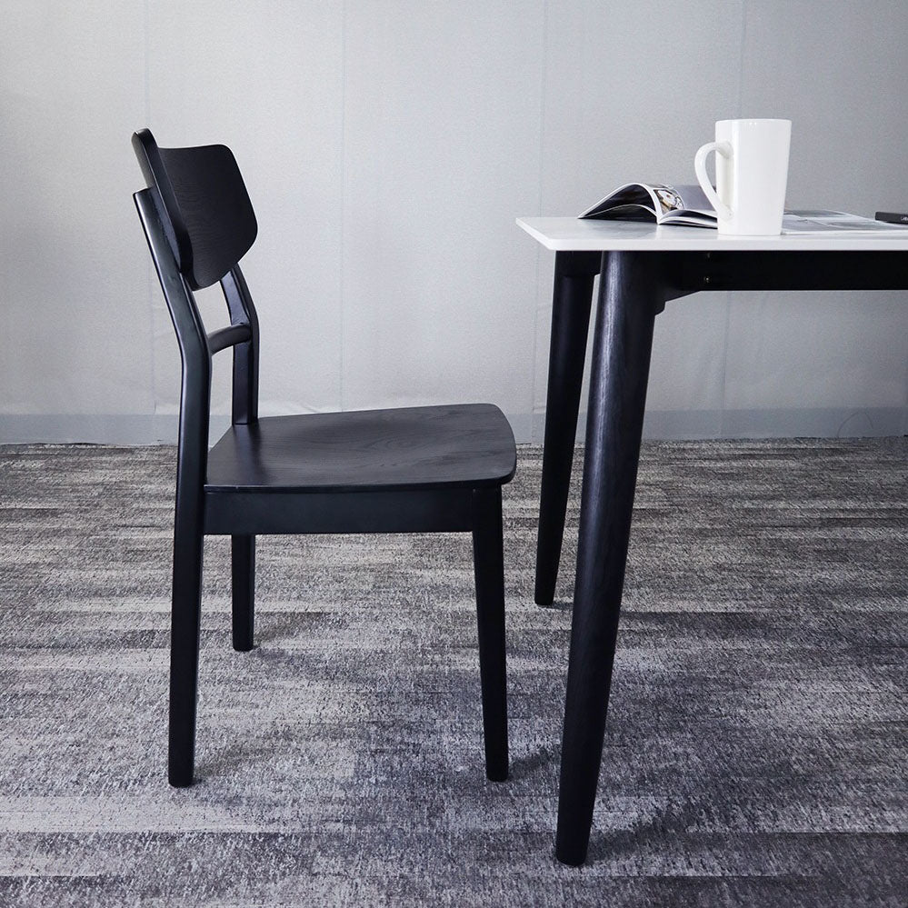 Contemporary Wood Kitchen Chairs Ladder Back Dining Side Chair Clearhalo ' kitchen&dining_furn' 'Dining Chairs' 'Dining Tables & Seating' 'dining_chair' 'furn' 'furn_dining_chair' 'Furniture' 'furniture_dining_chair' 'Kitchen & Dining Furniture' 'kitchen' 4286697