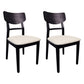 Contemporary Wood Kitchen Chairs Ladder Back Dining Side Chair Black Upholstered 2 Piece Set Clearhalo ' kitchen&dining_furn' 'Dining Chairs' 'Dining Tables & Seating' 'dining_chair' 'furn' 'furn_dining_chair' 'Furniture' 'furniture_dining_chair' 'Kitchen & Dining Furniture' 'kitchen' 4286699
