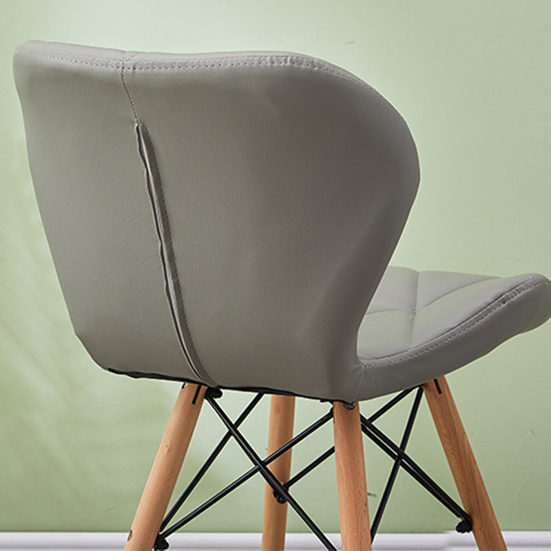 Modern Wood Indoor-Outdoor Room Side Chairs Solid Back Chair Clearhalo ' kitchen&dining_furn' 'Dining Chairs' 'Dining Tables & Seating' 'dining_chair' 'Furniture' 'furniture_dining_chair' 'Kitchen & Dining Furniture' 'kitchen' 4286739