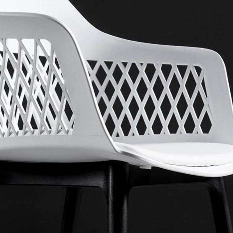 Contemporary Metal Indoor-Outdoor Room Armchair Open Back Chair Clearhalo ' kitchen&dining_furn' 'Dining Chairs' 'Dining Tables & Seating' 'dining_chair' 'furn' 'furn_dining_chair' 'Furniture' 'furniture_dining_chair' 'Kitchen & Dining Furniture' 'kitchen' 4286812