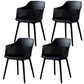Contemporary Metal Indoor-Outdoor Room Armchair Open Back Chair Black 4 Piece Set Clearhalo ' kitchen&dining_furn' 'Dining Chairs' 'Dining Tables & Seating' 'dining_chair' 'furn' 'furn_dining_chair' 'Furniture' 'furniture_dining_chair' 'Kitchen & Dining Furniture' 'kitchen' 4286815