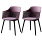 Contemporary Metal Indoor-Outdoor Room Armchair Open Back Chair Purple 2 Piece Set Clearhalo ' kitchen&dining_furn' 'Dining Chairs' 'Dining Tables & Seating' 'dining_chair' 'furn' 'furn_dining_chair' 'Furniture' 'furniture_dining_chair' 'Kitchen & Dining Furniture' 'kitchen' 4286827