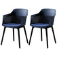 Contemporary Metal Indoor-Outdoor Room Armchair Open Back Chair Blue 2 Piece Set Clearhalo ' kitchen&dining_furn' 'Dining Chairs' 'Dining Tables & Seating' 'dining_chair' 'furn' 'furn_dining_chair' 'Furniture' 'furniture_dining_chair' 'Kitchen & Dining Furniture' 'kitchen' 4286830