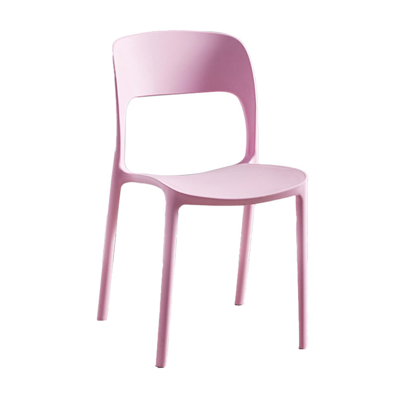 Plastic Contemporary Modern Dining Side Chair Open Back Chair Clearhalo ' kitchen&dining_furn' 'Dining Chairs' 'Dining Tables & Seating' 'dining_chair' 'furn' 'furn_dining_chair' 'Furniture' 'furniture_dining_chair' 'Kitchen & Dining Furniture' 'kitchen' 4286902