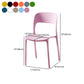 Plastic Contemporary Modern Dining Side Chair Open Back Chair Clearhalo ' kitchen&dining_furn' 'Dining Chairs' 'Dining Tables & Seating' 'dining_chair' 'furn' 'furn_dining_chair' 'Furniture' 'furniture_dining_chair' 'Kitchen & Dining Furniture' 'kitchen' 4286918