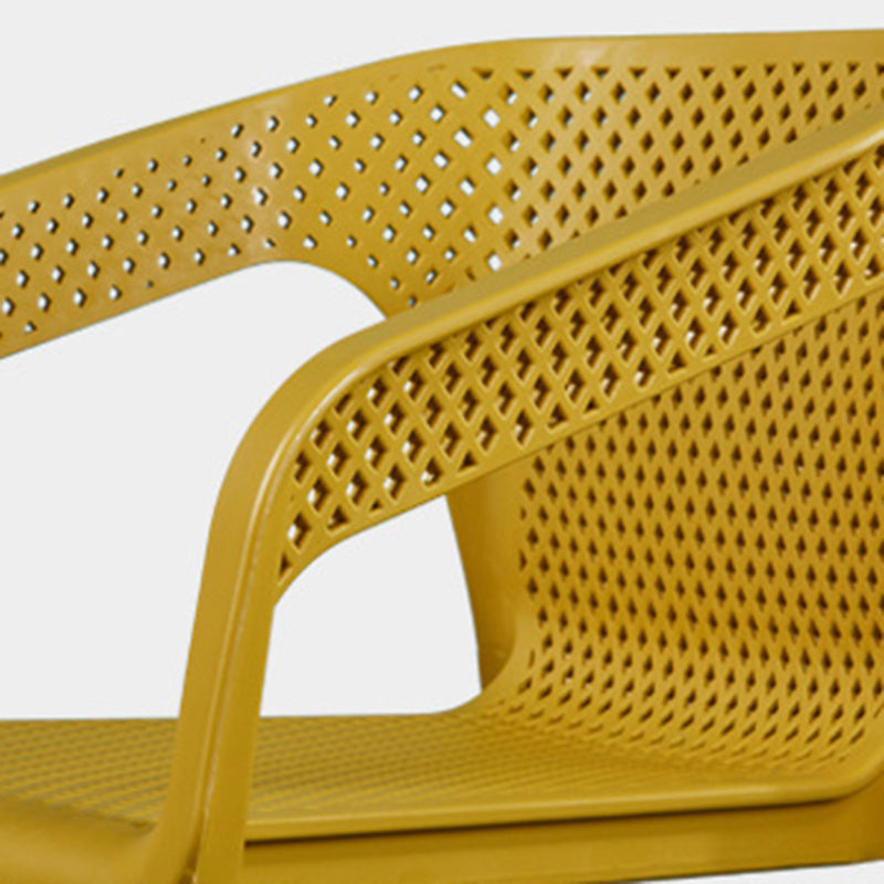 Modern Plastic Indoor-Outdoor Dining Chairs Solid Back Arm Chair Clearhalo ' kitchen&dining_furn' 'Dining Chairs' 'Dining Tables & Seating' 'dining_chair' 'Furniture' 'furniture_dining_chair' 'Kitchen & Dining Furniture' 'kitchen' 4286929