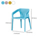Modern Plastic Indoor-Outdoor Dining Chairs Solid Back Arm Chair Clearhalo ' kitchen&dining_furn' 'Dining Chairs' 'Dining Tables & Seating' 'dining_chair' 'Furniture' 'furniture_dining_chair' 'Kitchen & Dining Furniture' 'kitchen' 4286932