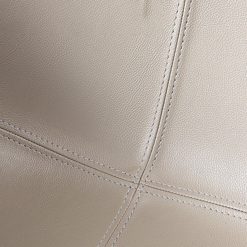 Contemporary Sloped Arm Chair Leather Curved Parsons Arm Chair for Brasserie Clearhalo ' kitchen&dining_furn' 'Dining Chairs' 'Dining Tables & Seating' 'dining_chair' 'furn' 'furn_dining_chair' 'Furniture' 'furniture_dining_chair' 'Kitchen & Dining Furniture' 'kitchen' 4286950