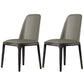 Contemporary Modern Wood Side Chairs Indoor-Outdoor Parsons Chair Dark Gray Set of 2 Clearhalo ' kitchen&dining_furn' 'Dining Chairs' 'Dining Tables & Seating' 'dining_chair' 'Furniture' 'furniture_dining_chair' 'Kitchen & Dining Furniture' 'kitchen' 4286989