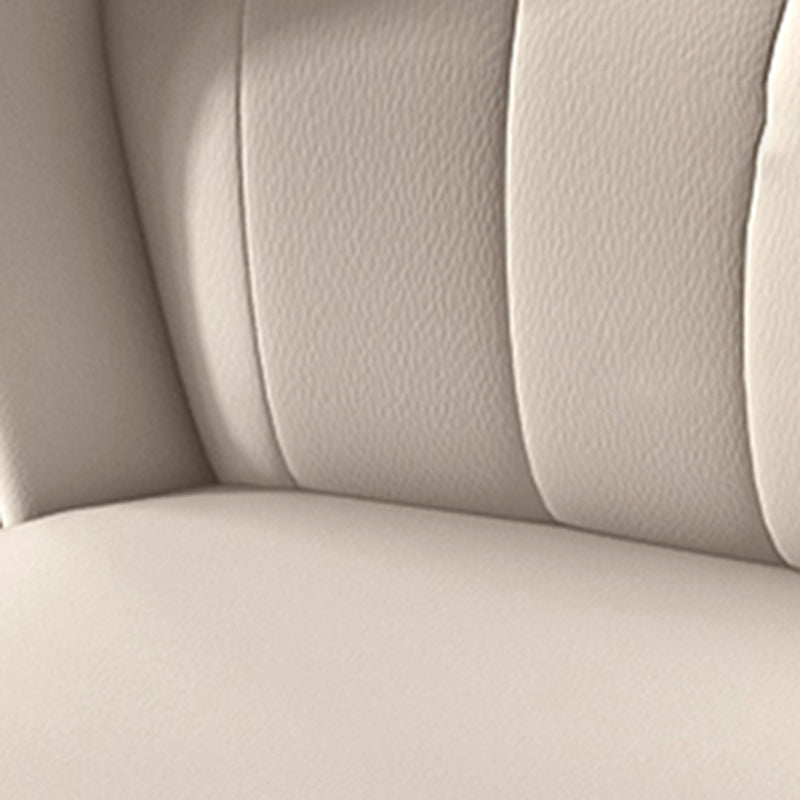 Modern Indoor Leather Curved Dining Side Chair Parsons Armless Chair Clearhalo ' kitchen&dining_furn' 'Dining Chairs' 'Dining Tables & Seating' 'dining_chair' 'furn' 'furn_dining_chair' 'Furniture' 'furniture_dining_chair' 'Kitchen & Dining Furniture' 'kitchen' 4287013