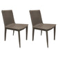 Leather Contemporary Dining Side Chair Kitchen Parsons Dining Chair Grey 2 Piece Set Clearhalo ' kitchen&dining_furn' 'Dining Chairs' 'Dining Tables & Seating' 'dining_chair' 'furn' 'furn_dining_chair' 'Furniture' 'furniture_dining_chair' 'Kitchen & Dining Furniture' 'kitchen' 4287029