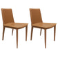 Leather Contemporary Dining Side Chair Kitchen Parsons Dining Chair Light Orange 2 Piece Set Clearhalo ' kitchen&dining_furn' 'Dining Chairs' 'Dining Tables & Seating' 'dining_chair' 'furn' 'furn_dining_chair' 'Furniture' 'furniture_dining_chair' 'Kitchen & Dining Furniture' 'kitchen' 4287034
