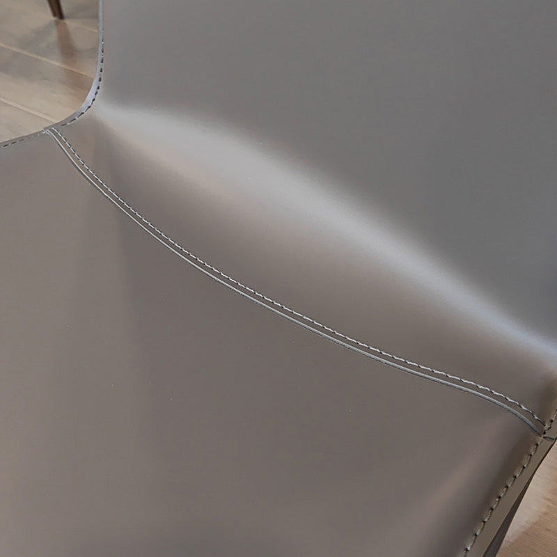 Leather Contemporary Dining Side Chair Kitchen Parsons Dining Chair Clearhalo ' kitchen&dining_furn' 'Dining Chairs' 'Dining Tables & Seating' 'dining_chair' 'furn' 'furn_dining_chair' 'Furniture' 'furniture_dining_chair' 'Kitchen & Dining Furniture' 'kitchen' 4287039