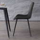 Modern Leather Curved Dining Chair Matte Finish Parsons Chair for Brasserie Clearhalo ' kitchen&dining_furn' 'Dining Chairs' 'Dining Tables & Seating' 'dining_chair' 'furn' 'furn_dining_chair' 'Furniture' 'furniture_dining_chair' 'Kitchen & Dining Furniture' 'kitchen' 4287047