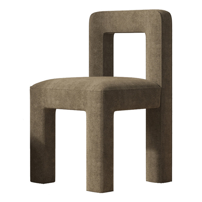 Modern Dining Side Chair Matte Finish Linen Fabric Open Back Armless Chair Clearhalo ' kitchen&dining_furn' 'Dining Chairs' 'Dining Tables & Seating' 'dining_chair' 'furn' 'furn_dining_chair' 'Furniture' 'furniture_dining_chair' 'Kitchen & Dining Furniture' 'kitchen' 4287064