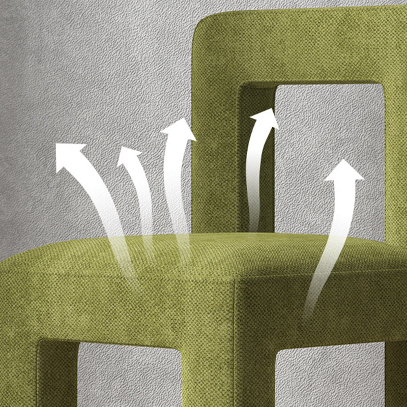 Modern Dining Side Chair Matte Finish Linen Fabric Open Back Armless Chair Clearhalo ' kitchen&dining_furn' 'Dining Chairs' 'Dining Tables & Seating' 'dining_chair' 'furn' 'furn_dining_chair' 'Furniture' 'furniture_dining_chair' 'Kitchen & Dining Furniture' 'kitchen' 4287067