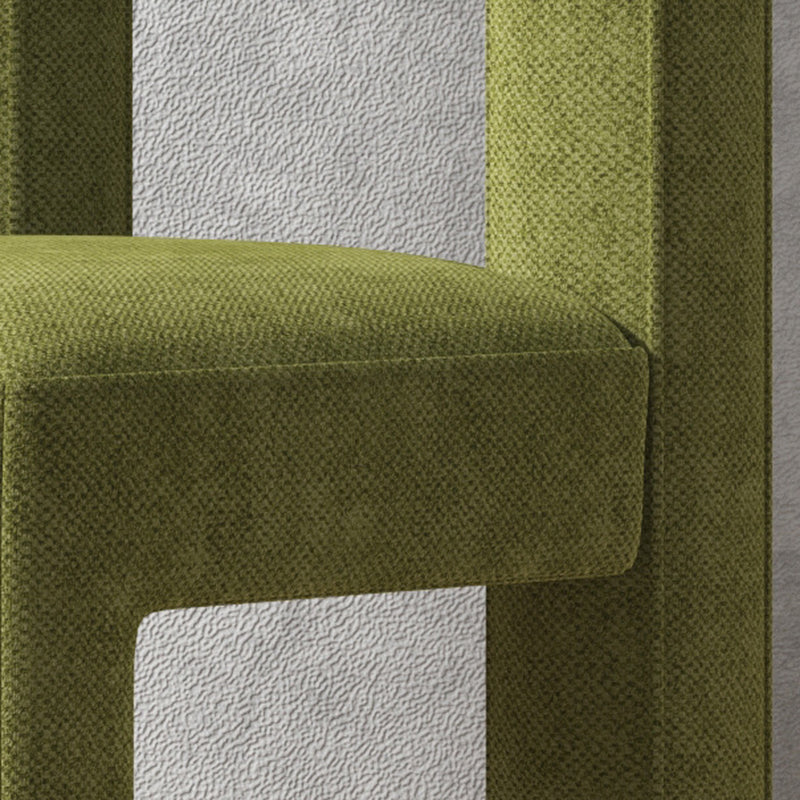 Modern Dining Side Chair Matte Finish Linen Fabric Open Back Armless Chair Clearhalo ' kitchen&dining_furn' 'Dining Chairs' 'Dining Tables & Seating' 'dining_chair' 'furn' 'furn_dining_chair' 'Furniture' 'furniture_dining_chair' 'Kitchen & Dining Furniture' 'kitchen' 4287073