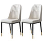 Contemporary Leather Curved Dining and Accent Chairs Parsons Chairs White 2 Piece Set Clearhalo ' kitchen&dining_furn' 'Dining Chairs' 'Dining Tables & Seating' 'dining_chair' 'furn' 'furn_dining_chair' 'Furniture' 'furniture_dining_chair' 'Kitchen & Dining Furniture' 'kitchen' 4287127