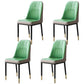 Contemporary Leather Curved Dining and Accent Chairs Parsons Chairs Gray-Green 4 Piece Set Clearhalo ' kitchen&dining_furn' 'Dining Chairs' 'Dining Tables & Seating' 'dining_chair' 'furn' 'furn_dining_chair' 'Furniture' 'furniture_dining_chair' 'Kitchen & Dining Furniture' 'kitchen' 4287128