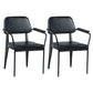 Industrial Metal Indoor-Outdoor Room Armchair Open Back Chair Black 2 Piece Set Clearhalo ' kitchen&dining_furn' 'Dining Chairs' 'Dining Tables & Seating' 'dining_chair' 'furn' 'furn_dining_chair' 'Furniture' 'furniture_dining_chair' 'Kitchen & Dining Furniture' 'kitchen' 4287149