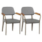 Industrial Metal Indoor-Outdoor Room Armchair Open Back Chair Grey 2 Piece Set Clearhalo ' kitchen&dining_furn' 'Dining Chairs' 'Dining Tables & Seating' 'dining_chair' 'furn' 'furn_dining_chair' 'Furniture' 'furniture_dining_chair' 'Kitchen & Dining Furniture' 'kitchen' 4287156