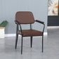 Industrial Metal Indoor-Outdoor Room Armchair Open Back Chair Coffee 1 Piece Clearhalo ' kitchen&dining_furn' 'Dining Chairs' 'Dining Tables & Seating' 'dining_chair' 'furn' 'furn_dining_chair' 'Furniture' 'furniture_dining_chair' 'Kitchen & Dining Furniture' 'kitchen' 4287160