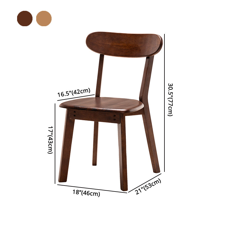 Contemporary Wood Indoor-Outdoor Room Side Chairs Open Back Chair Clearhalo ' kitchen&dining_furn' 'Dining Chairs' 'Dining Tables & Seating' 'dining_chair' 'furn' 'furn_dining_chair' 'Furniture' 'furniture_dining_chair' 'Kitchen & Dining Furniture' 'kitchen' 4287187