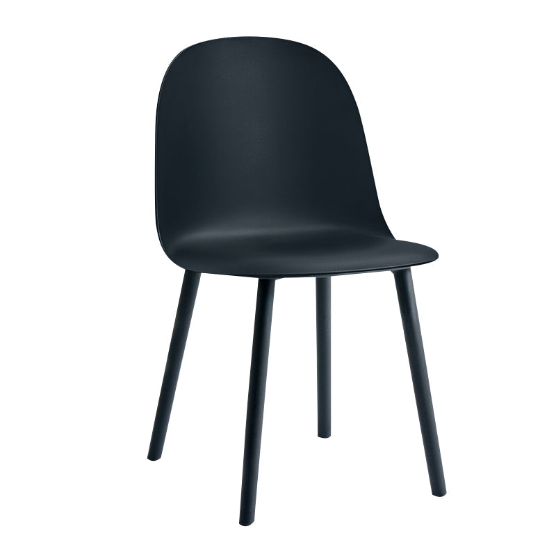 Glam Plastic Indoor-Outdoor Room Side Chairs Solid Back Chair Clearhalo ' kitchen&dining_furn' 'Dining Chairs' 'Dining Tables & Seating' 'dining_chair' 'furn' 'furn_dining_chair' 'Furniture' 'furniture_dining_chair' 'Kitchen & Dining Furniture' 'kitchen' 4287197