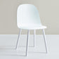 Glam Plastic Indoor-Outdoor Room Side Chairs Solid Back Chair White Plastic & Acrylic 1 Piece Clearhalo ' kitchen&dining_furn' 'Dining Chairs' 'Dining Tables & Seating' 'dining_chair' 'furn' 'furn_dining_chair' 'Furniture' 'furniture_dining_chair' 'Kitchen & Dining Furniture' 'kitchen' 4287201