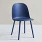 Glam Plastic Indoor-Outdoor Room Side Chairs Solid Back Chair Dark Blue Plastic & Acrylic 1 Piece Clearhalo ' kitchen&dining_furn' 'Dining Chairs' 'Dining Tables & Seating' 'dining_chair' 'furn' 'furn_dining_chair' 'Furniture' 'furniture_dining_chair' 'Kitchen & Dining Furniture' 'kitchen' 4287220