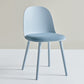 Glam Plastic Indoor-Outdoor Room Side Chairs Solid Back Chair Light Blue Upholstered 1 Piece Clearhalo ' kitchen&dining_furn' 'Dining Chairs' 'Dining Tables & Seating' 'dining_chair' 'furn' 'furn_dining_chair' 'Furniture' 'furniture_dining_chair' 'Kitchen & Dining Furniture' 'kitchen' 4287238