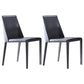 Modern Parsons Side Chair Matte Finish Leather Curved Armless Chair Grey Set of 2 Clearhalo ' kitchen&dining_furn' 'Dining Chairs' 'Dining Tables & Seating' 'dining_chair' 'Furniture' 'furniture_dining_chair' 'Kitchen & Dining Furniture' 'kitchen' 4287250